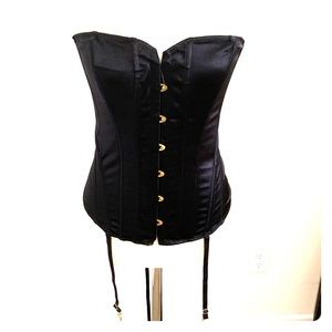 NWT Georgia Satin Corset Set - Frederick’s